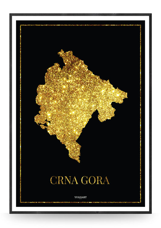 Crna Gora Gold Map