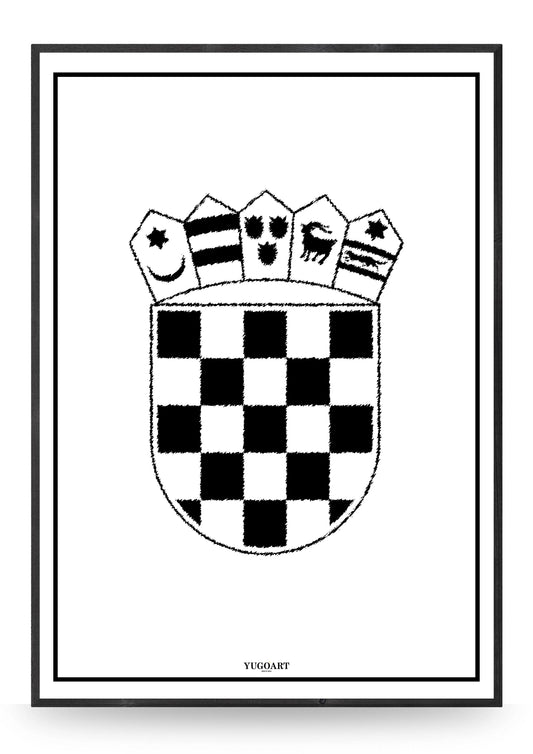 Emblem Hrvatska Crna